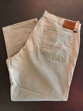 Lucky Brand Men's Light Khaki Straight Jeans